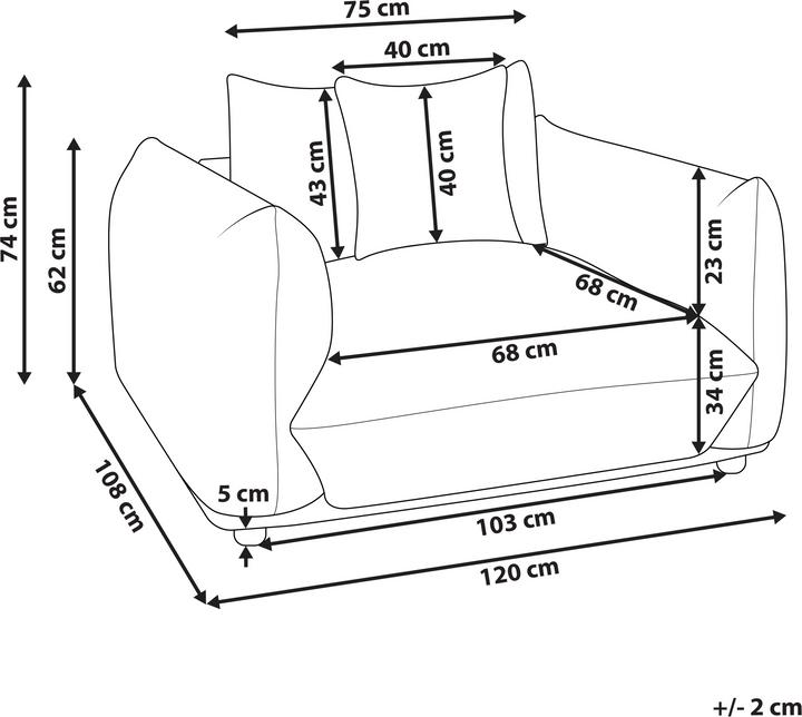 Actual product image Beliani Luvos