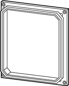 Actual product image Eaton Housing cover D200 D200-CI44 (L x W x H) 100 x 375 x 375 mm Transparent Suitable for CI series (Housing)
