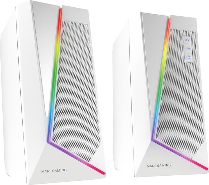 Mars Gaming Enceintes Bluetooth Ms7 RGB (Blanc)