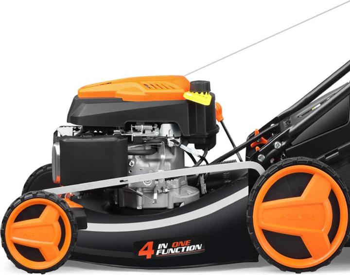 Actual product image Fuxtec Petrol lawn mower with electric starter zipgo® (Rechargeable battery operated)