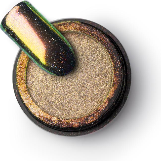 BrillBird Polvere di cromo Diamante holo Oro