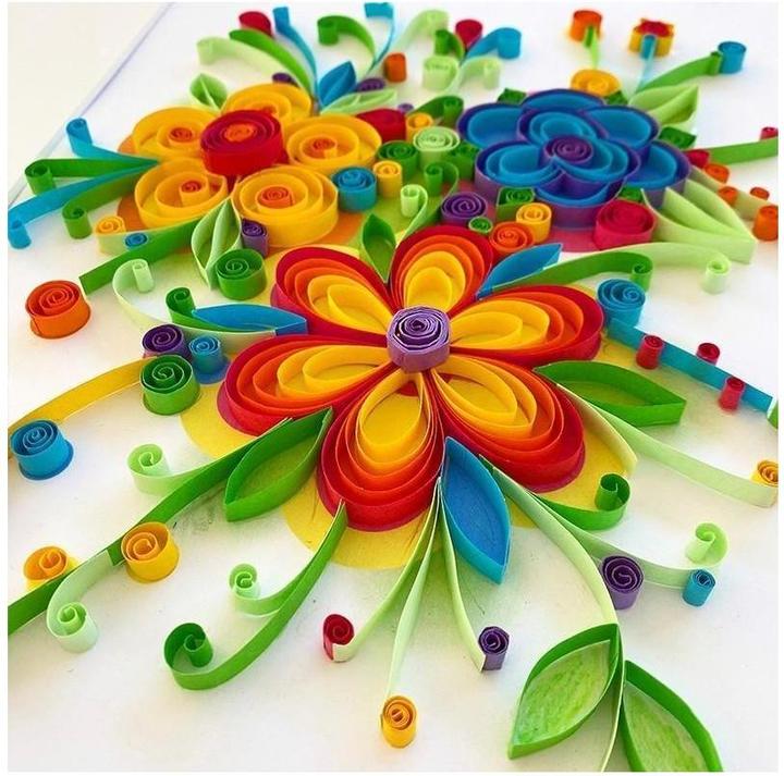 Actual product image Sentosphere Quilling'art flowers