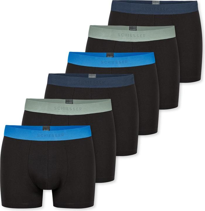 Actual product image Schiesser 6er Pack 95/5 Cotton Retro Short / Pant (7, XL, pack of 6)