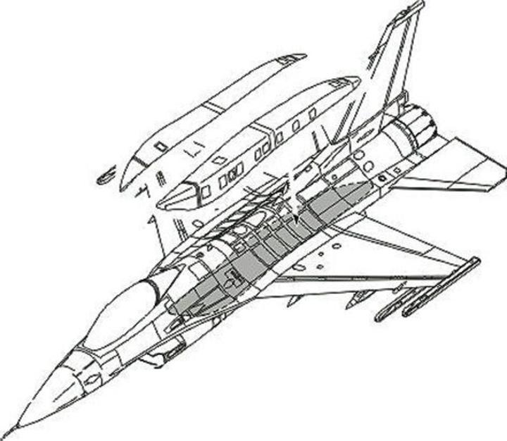 Produktbild CMK F-16C Conformal Fuel Tank armament für Academy Bausatz