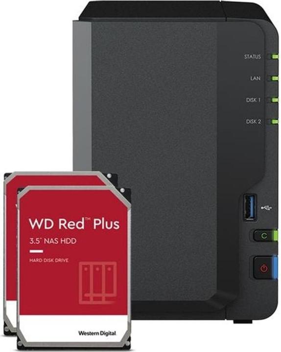 Actual product image Synology DS223 (2 x 4 TB, WD Red Plus)