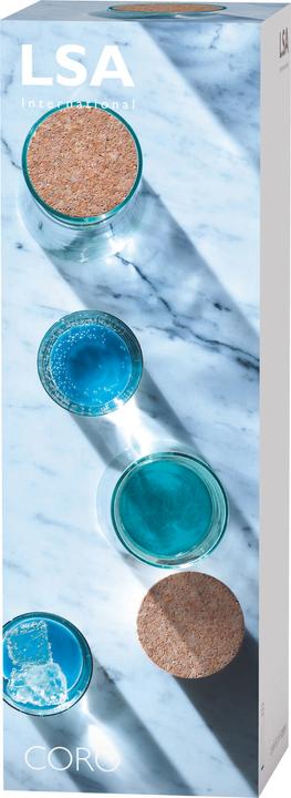 Image du produit LSA Coro Becher 310ml - lagoon Farben x 4 (0.31 l, 4 x)