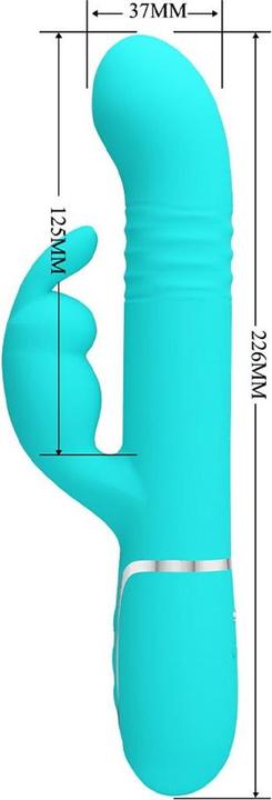 Produktbild Pretty Love Coale Rabbit Vibrator Perlen Aquagrün