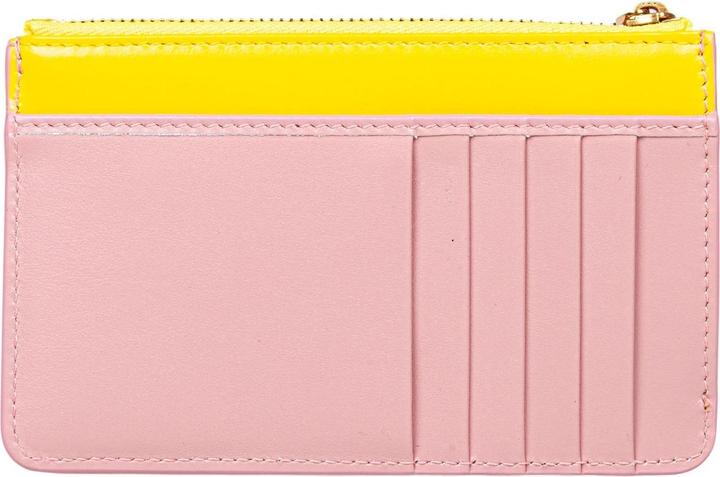 Image du produit Dolce & Gabbana leather card holder color yellow and pink