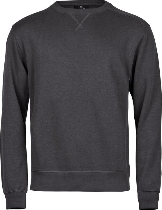 Actual product image Tee Jays Mens Ribber Interlock Crew Neck Sweatshirt (L)