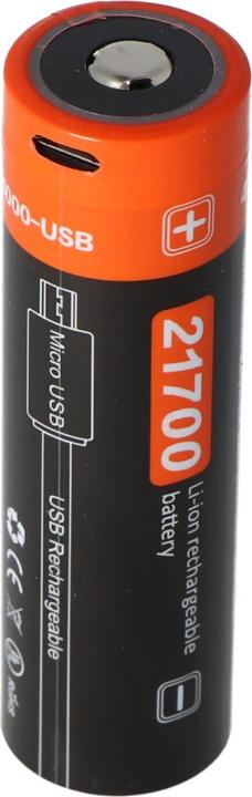 Actual product image AccuCell Battery 21700, with USB charging port for recharging (1 pcs., 21700, 4000 mAh)