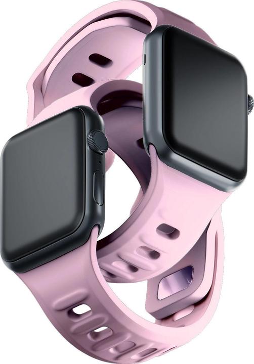 Produktbild 3MK Silicone Watch Strap Powder Pink dla Apple Watch 42/44/45/49 mm
