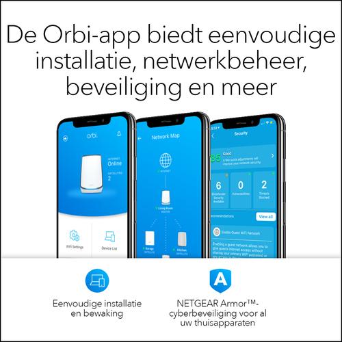 Image du produit Netgear Système mesh Orbi WiFi 6 AX6000 (RBK852)