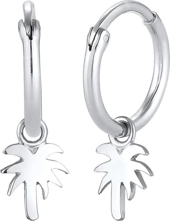 Image du produit Elli Boucles d'oreilles Créoles Palmier Tendance Filigrane 925 Argent (Argent sterling 925)