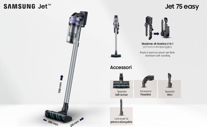 Actual product image Samsung VS20T7533T4 Jet 75 Easy Power Broom