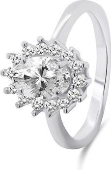 Actual product image Brilio Silver - Silver engagement ring RI045W - Circuit: 54 mm (54)