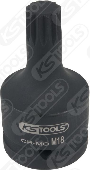 Produktbild KS Tools 3/4" Kraft-Bit-Stecknuss für Vielzahn(XZN®)-Schrauben, kurz