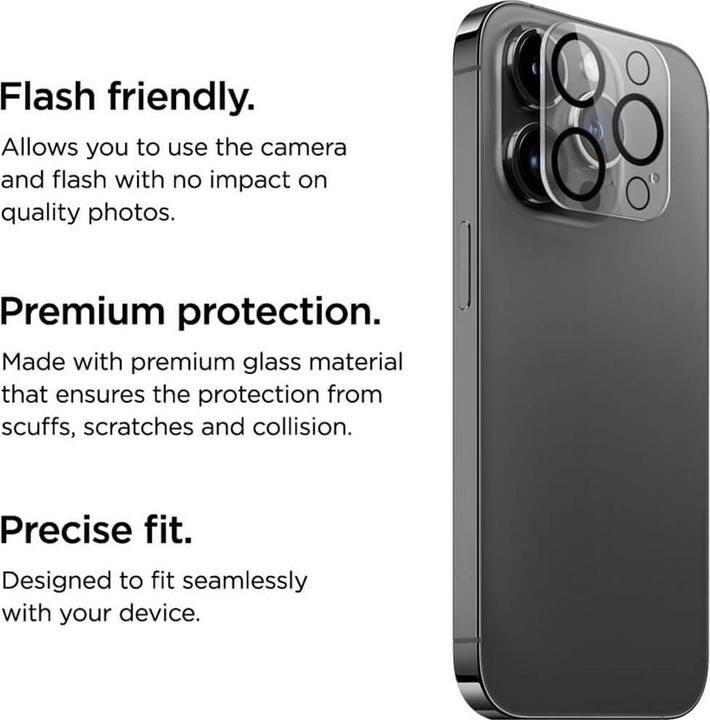 Actual product image Eiger Mountain Glass Lens (1 Piece, Apple iPhone 16 Pro Max, Apple iPhone 16 Pro)