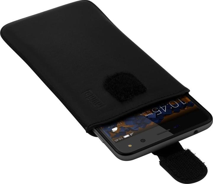 Actual product image Mumbi Leather case with pull-out pocket black for Huawei Y6 2017 (Huawei Y6 (2017))