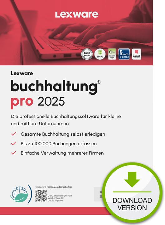 Produktbild Lexware buchhaltung pro 2025 - Abo (1 User, unbegrenzt)