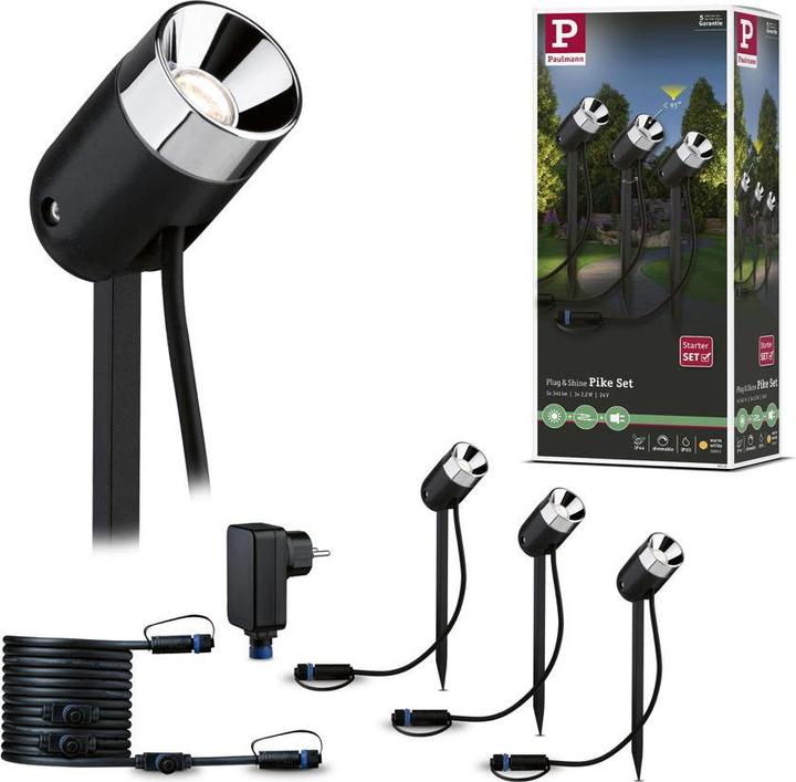Produktbild Paulmann Outdoor Plug & Shine Pike Starterset (240 lm, IP65)