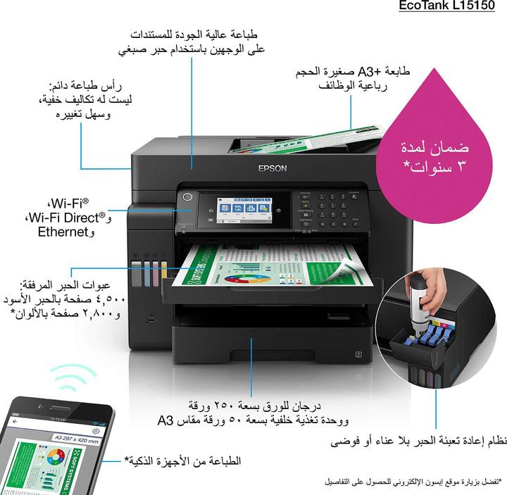 Produktbild Epson EcoTank L15150 (Tintentank, Farbe)