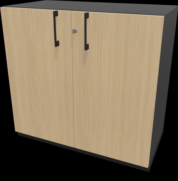 Black, Oak decor bleached, Dark grey