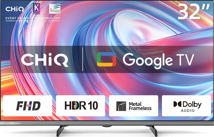Actual product image CHiQ L32FM9V 32" 80cm 16:9 FHD LED Google TV bk (32", LED, Full HD)