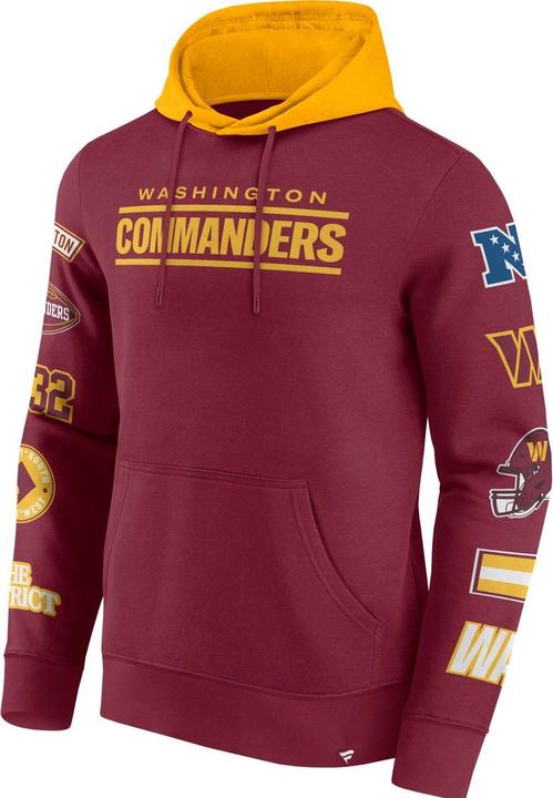 Immagine prodotto Fanatics Felpa con cappuccio con stampa sulle maniche Washington Commanders NFL - XL (XL)