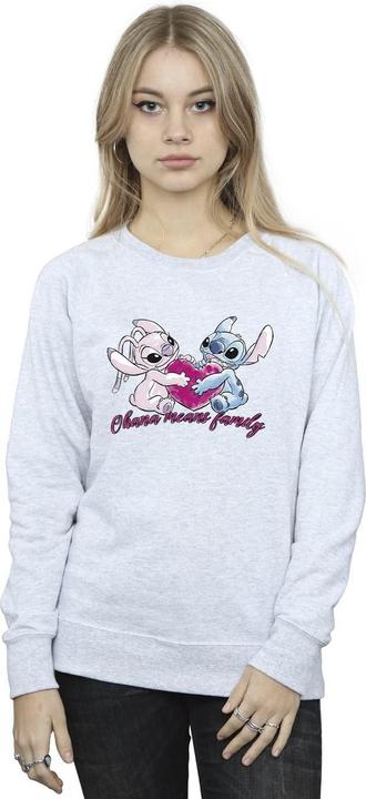 Produktbild Disney Lilo And Stitch Ohana Heart With Angel Sweatshirt (XXL)