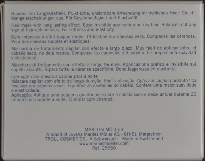 Image du produit Marlies Möller Masque capillaire de nuit (125 ml)