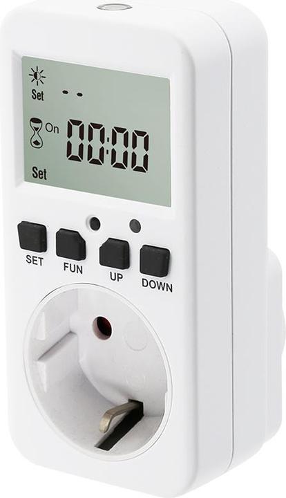 Actual product image Offgridtec Timer with twilight switch for 230V 50Hz max. 16A Schuko socket outlet