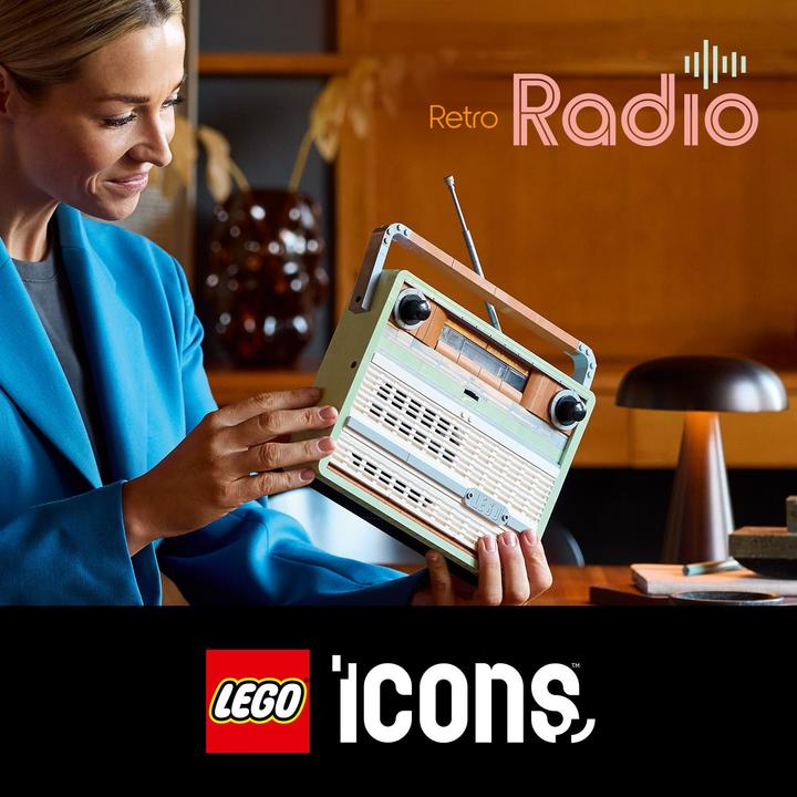 Image du produit LEGO Radio de poche rétro (10334, LEGO Icons, LEGO difficiles à trouver)