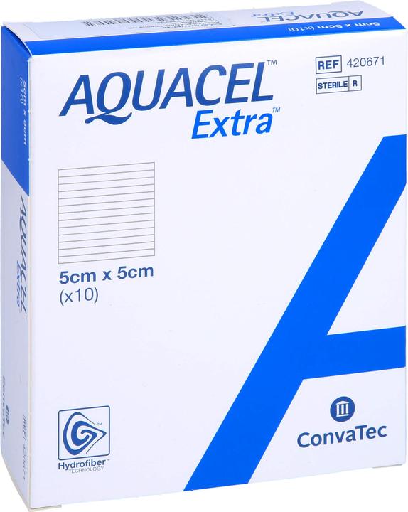 Image du produit Aquacel Ag Compresse Extra Hydrofiber 5 x 5 cm 10 pièces (10 x)