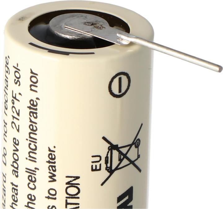 Image du produit FDK Batterie CR17335 SE Size 2/3A, mit Lötpadel (1 pcs, AA, 1800 mAh)