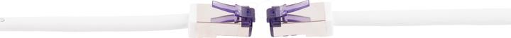 Image du produit Flexline ®-câble patch cat. 6A S/FTP, hautement flexible, forme courte, PIMF, 500MHz, blanc, 0,5m (S/FTP, CAT6a, 0.50 m)