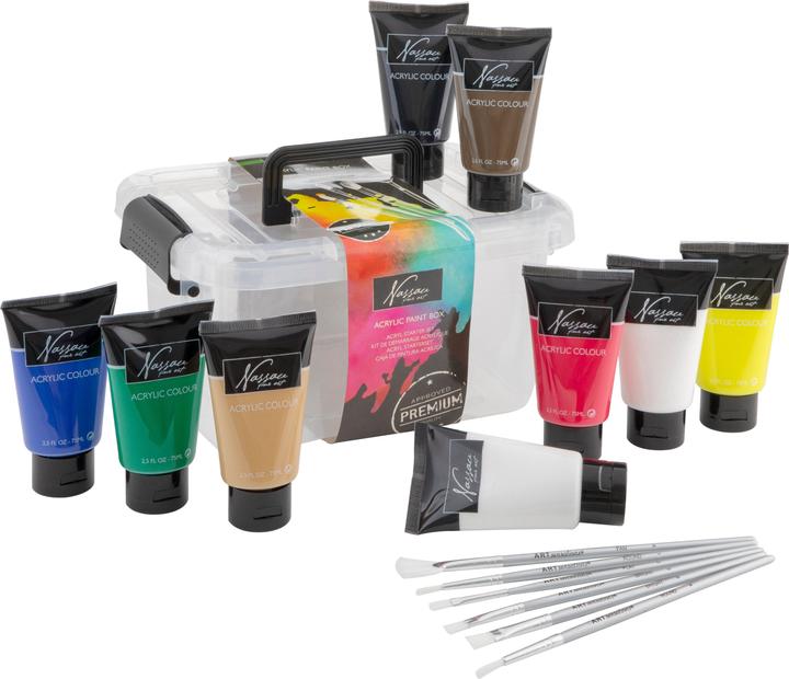 Actual product image Grafix Acrylic Starter Set with 6 brushes