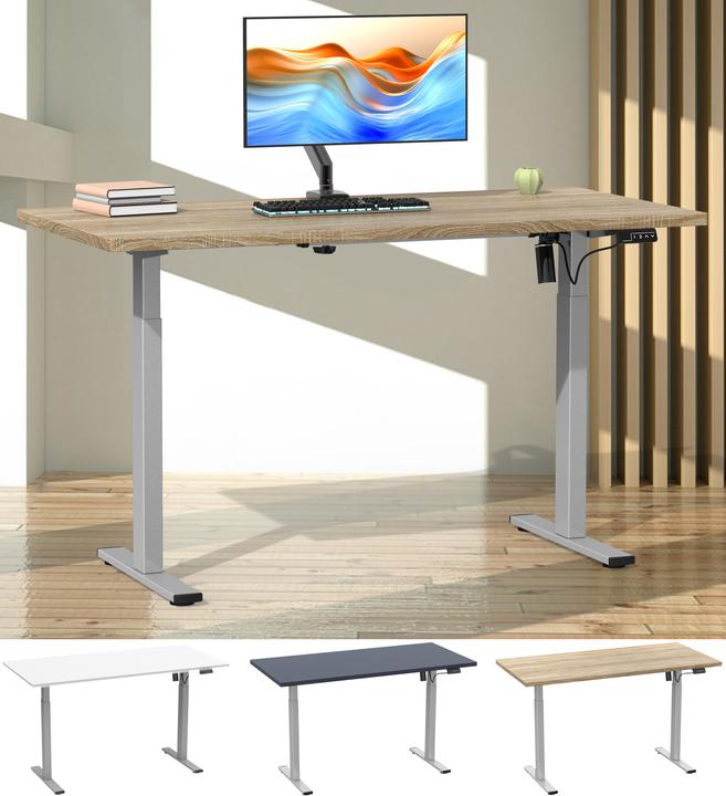 Produktbild VCM Schreibtisch verstellbar Lona 110x80 si (110 x 80 x 120 cm)