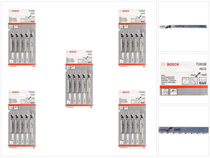 Actual product image Bosch Professional Zubehör Jigsaw blade T 101 B Clean for Wood, pack of 25