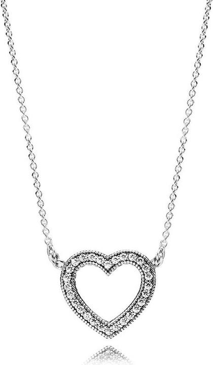 Pandora Halskette Herz (Silber, 45 cm)