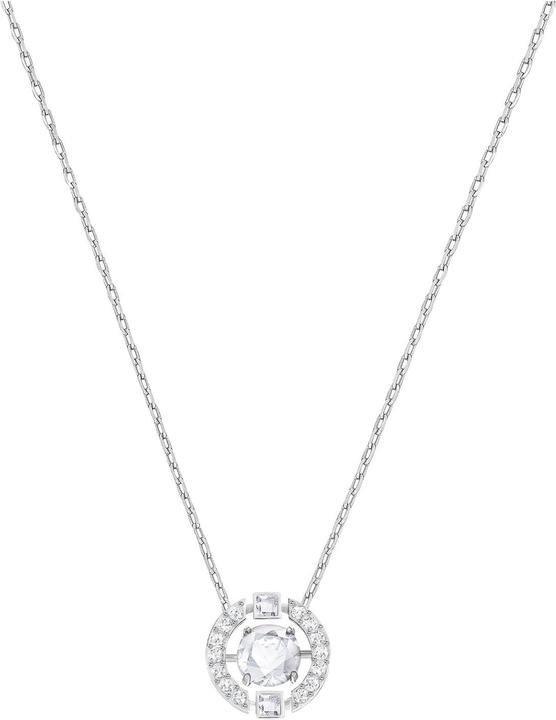 Actual product image Swarovski Sparkling Dance Round Necklace (Stainless steel, 38 cm)