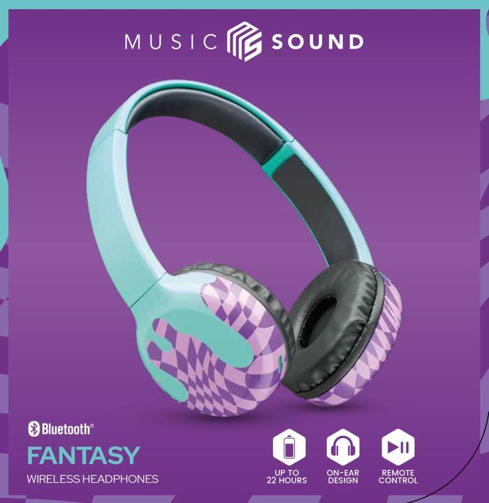 Actual product image Music Sound BTMUSICSOUNDFAN242 (No noise cancelling, 22 h, Wireless)