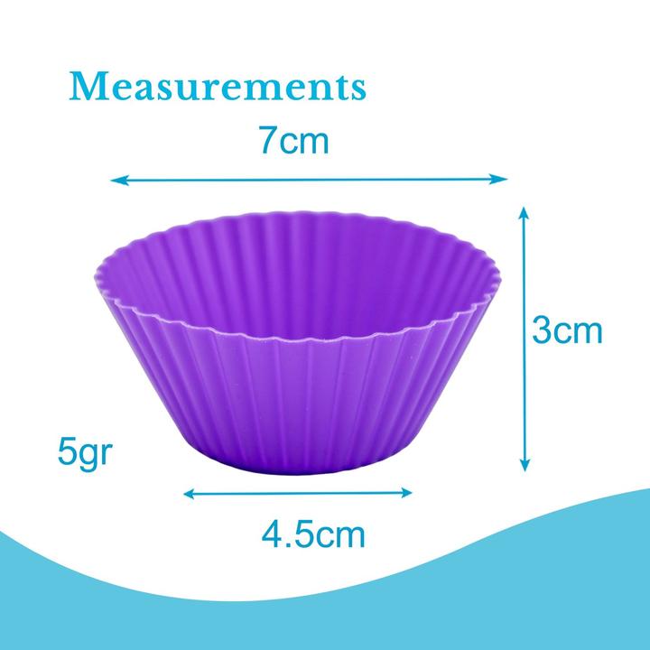 Immagine prodotto Intirilife 12 pezzi Stampi per muffin in silicone (4.50 cm)