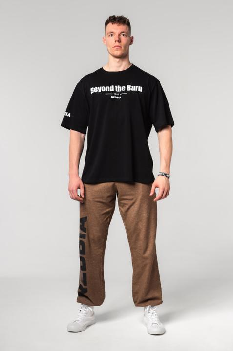 Produktbild Nebbia Baggy Style Sweatpants mit Taschen Gym Bro 365 - light brown (M)