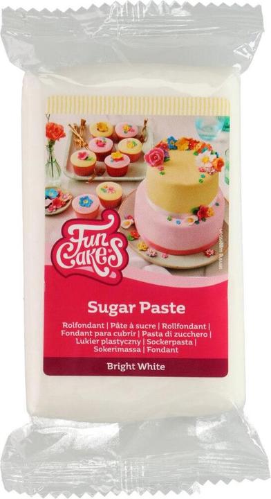 FunCakes Sugar Paste - Bright White - 250gr (1 x)