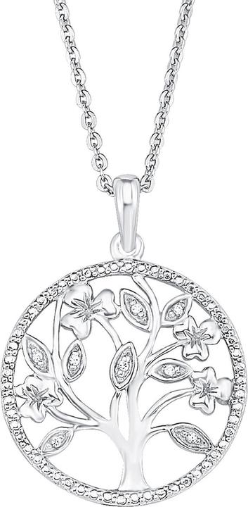 Immagine prodotto Amor Collana lunga 45 cm con ciondolo albero della vita in argento sterling silver 925 (Argento)