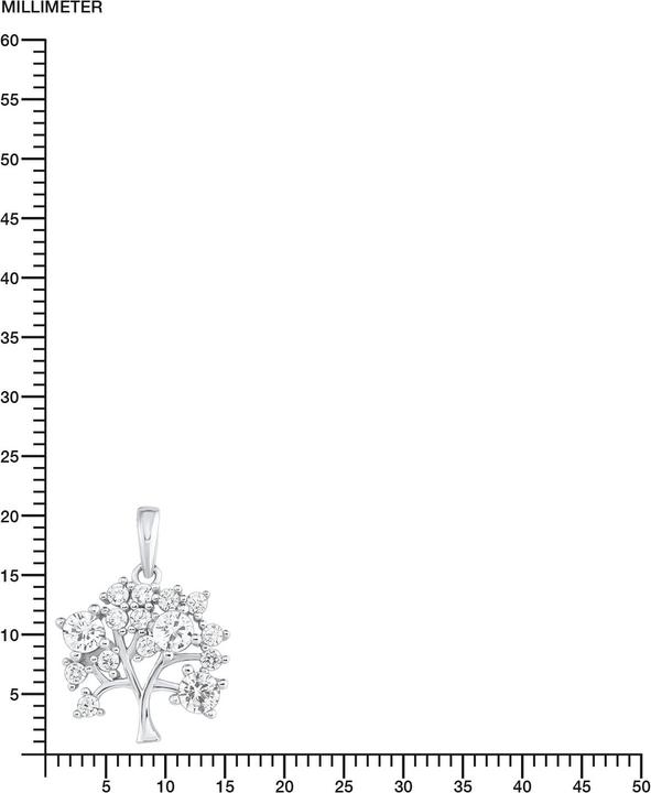 Immagine prodotto Amor Catena di ancoraggio lunga 45 cm con ciondolo albero della vita lungo circa 2 cm (Argento, 45 cm)