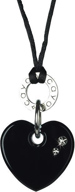 Produktbild Cayoo Heart Pendant Halskette+Anhänger, Ebony