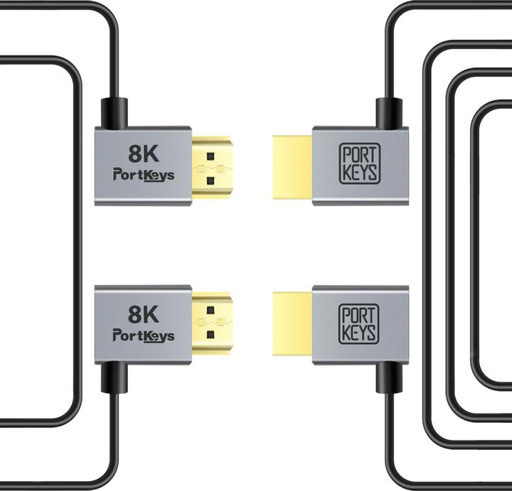 Actual product image Portkeys HDMI (Typ A) - HDMI (Typ A) Kit (1 m, HDMI)