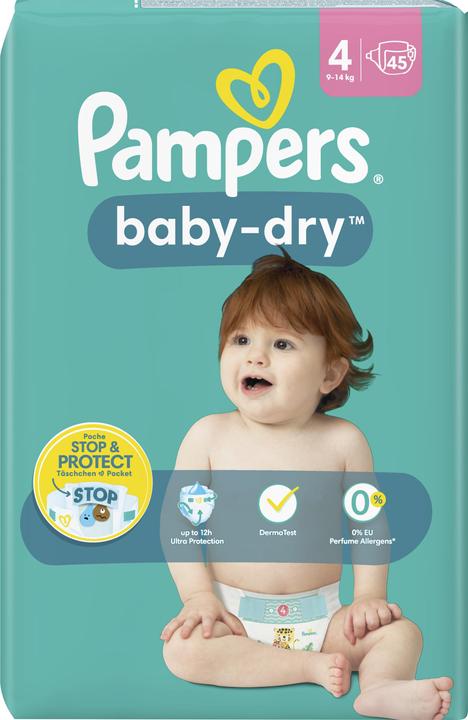 Produktbild Pampers Baby-Dry (Gr. 4, Tragepack, 45 Stück)