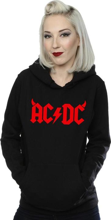 Actual product image AC/DC Womens/Ladies Horns Logo Hoodie (L)